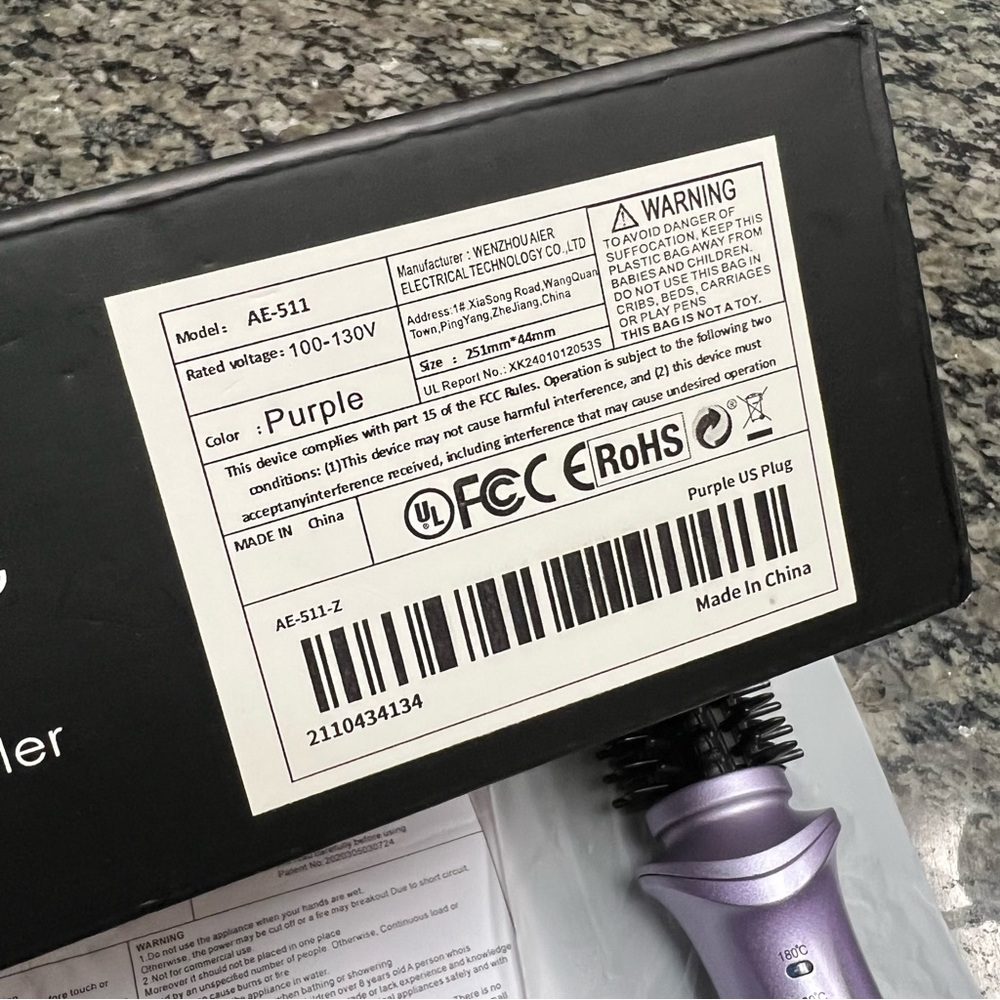NEW ! Professional Electric Hair Curling Brush - Picture 10 of 10